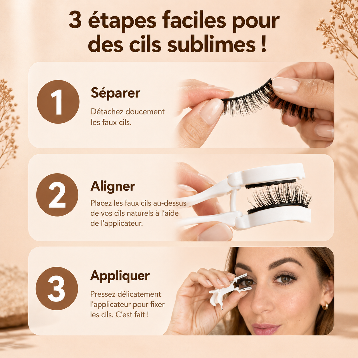 Faux cils magnetiques Zorevya sans colle